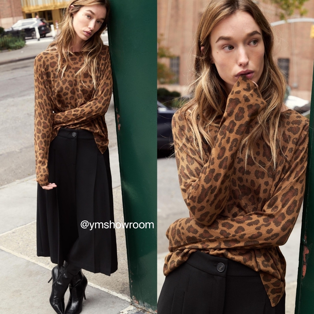 ZARA Leopard Sweater